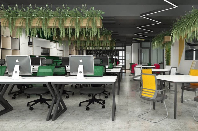 Thiết kế văn phòng xanh mang đến cảm giác làm việc thư thái