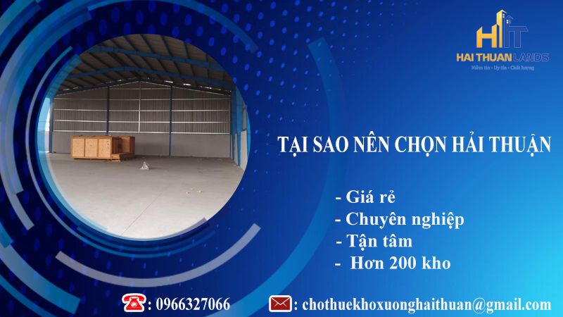 Lý do nên chọn thuê kho xưởng tại Hải Thuận