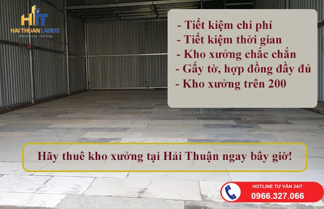 Hải Thuận cho thuê kho xưởng tại Vạn Phúc